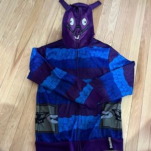 Full zip Fortnite Llama hooded sweatshirt